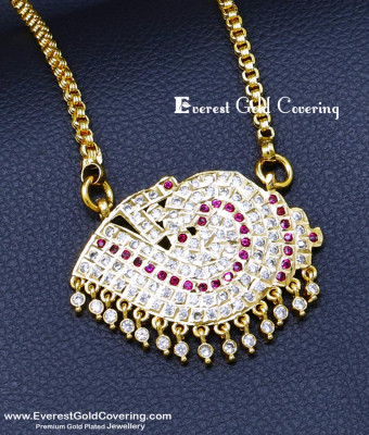 DLR311 - South Indian Impon Sangu Dollar Chain Designs Online