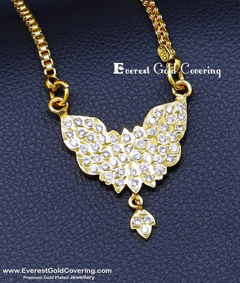 DLR315 - Gold Model White Stone Impon Dollar Chain Online Shopping