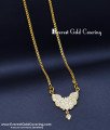 DLR315 - Gold Model White Stone Impon Dollar Chain Online Shopping