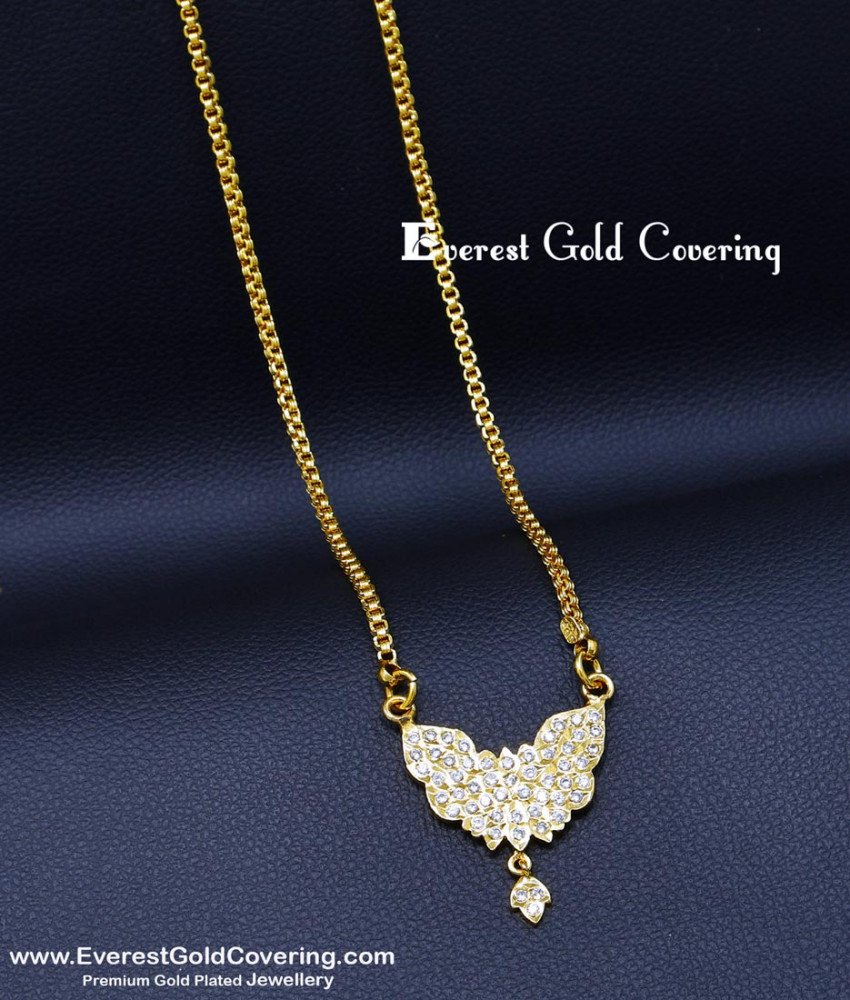 DLR315 - Gold Model White Stone Impon Dollar Chain Online Shopping
