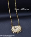 DLR318 - Unique Impon White Stone Swan Dollar Chain Gold Model