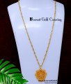 DCHN297 - Light Weight Flower Design Pendant with Long Chain