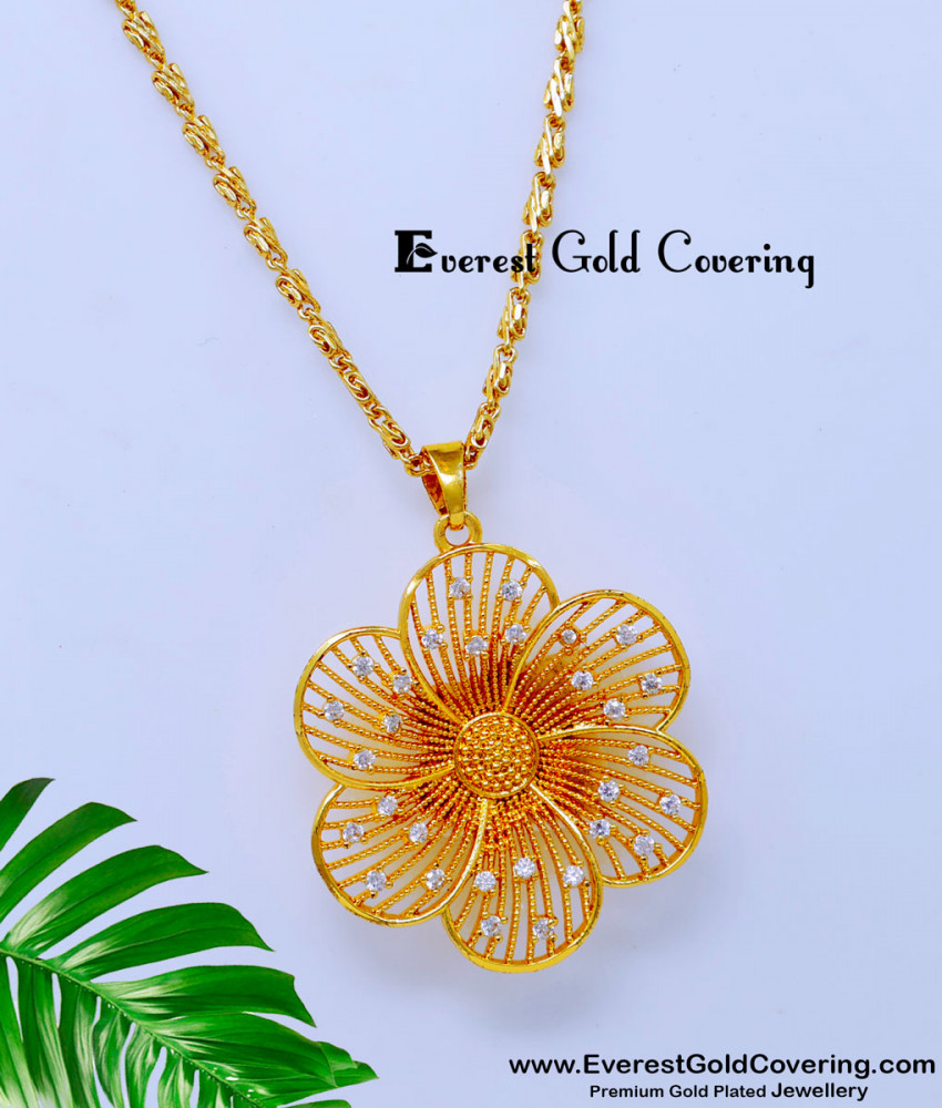 DCHN299 - Elegant White Stone Flower Dollar Designs for Female