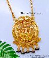 DCHN301 - New Model Gold Plated Lakshmi Dollar Chain for Women