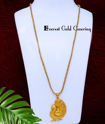 DCHN303 - Elegant Peacock Design Forming Gold Pendant Chain Online