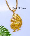 DCHN303 - Elegant Peacock Design Forming Gold Pendant Chain Online