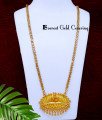 DCHN306 – 30 Inch New Design Forming Gold Lotus Lakshmi Pendant Chain