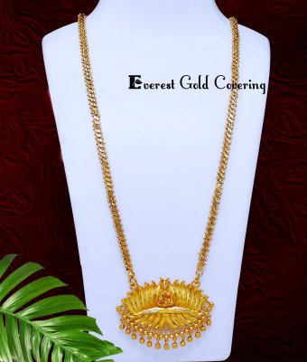 DCHN306 – 30 Inch New Design Forming Gold Lotus Lakshmi Pendant Chain