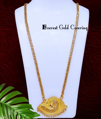 DCHN308 – 30 Inch Best Quality Gold Plated Chain with Sangu Pendant 