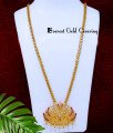 DCHN309 – 30 Inch Long Chain with Beautiful Ad Stone Peacock Pendant