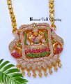 DCHN314 – 30 Inch Long Chain Latest Collection Full Stone Lakshmi Pendant