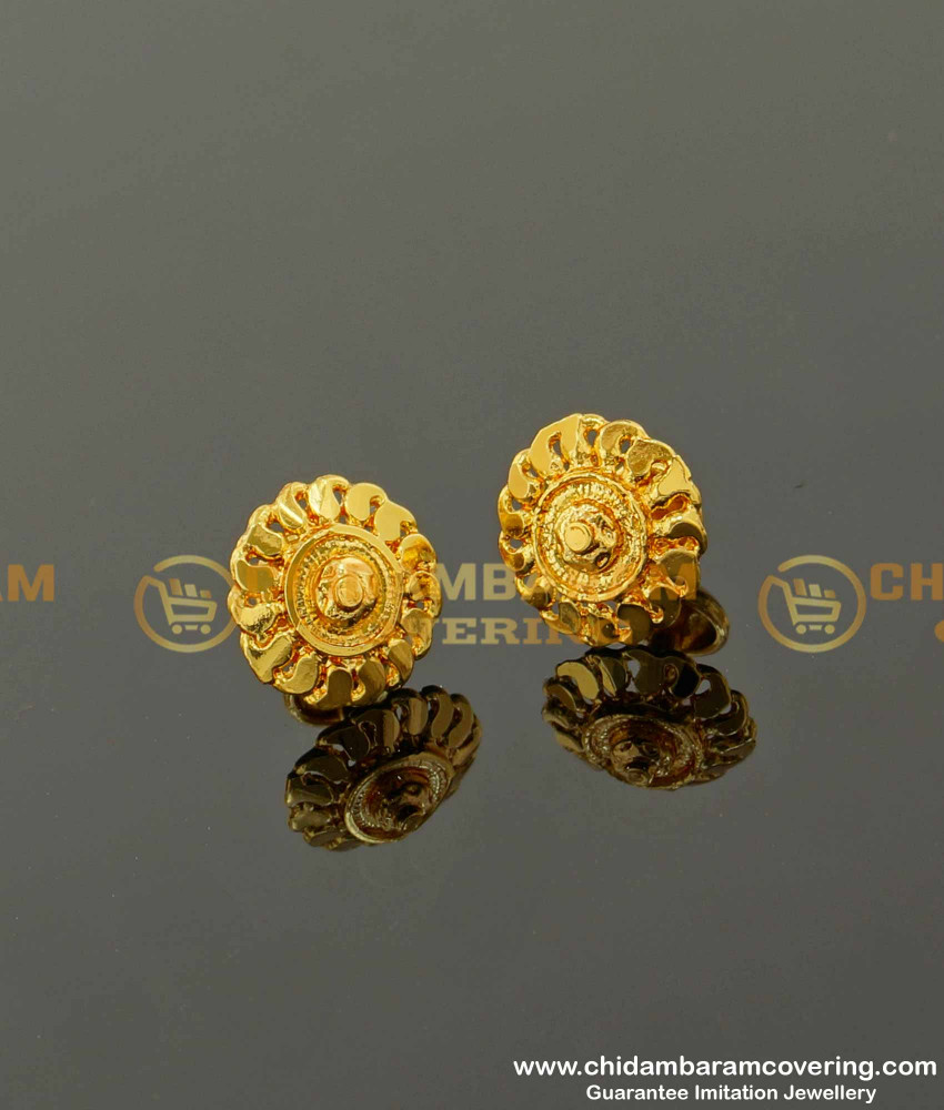ERG089 – Mango Shape Petal Daily Wear Stud Designs For Women Online