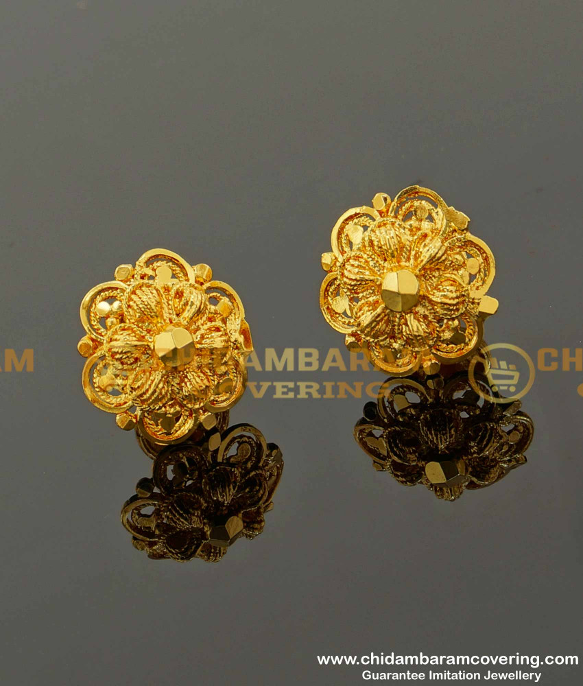 ERG098 – Classical Design Stud For Women Gold Covering Jewelry