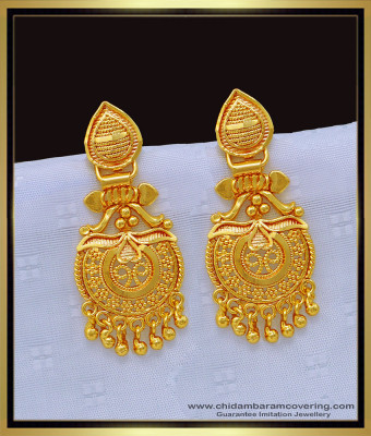ERG1163 - Pure Gold Plated First Quality Latkan Design for Daily Use