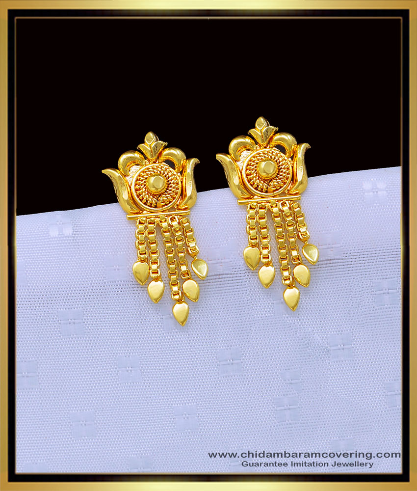 ERG1195 - Buy Earrings for Women Gold Design Daily Use Small Earrings 