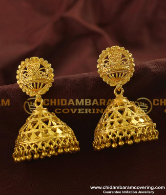 ERG129 - Latest Bridal Wear Big Umbrella Jhumkas Buy Online