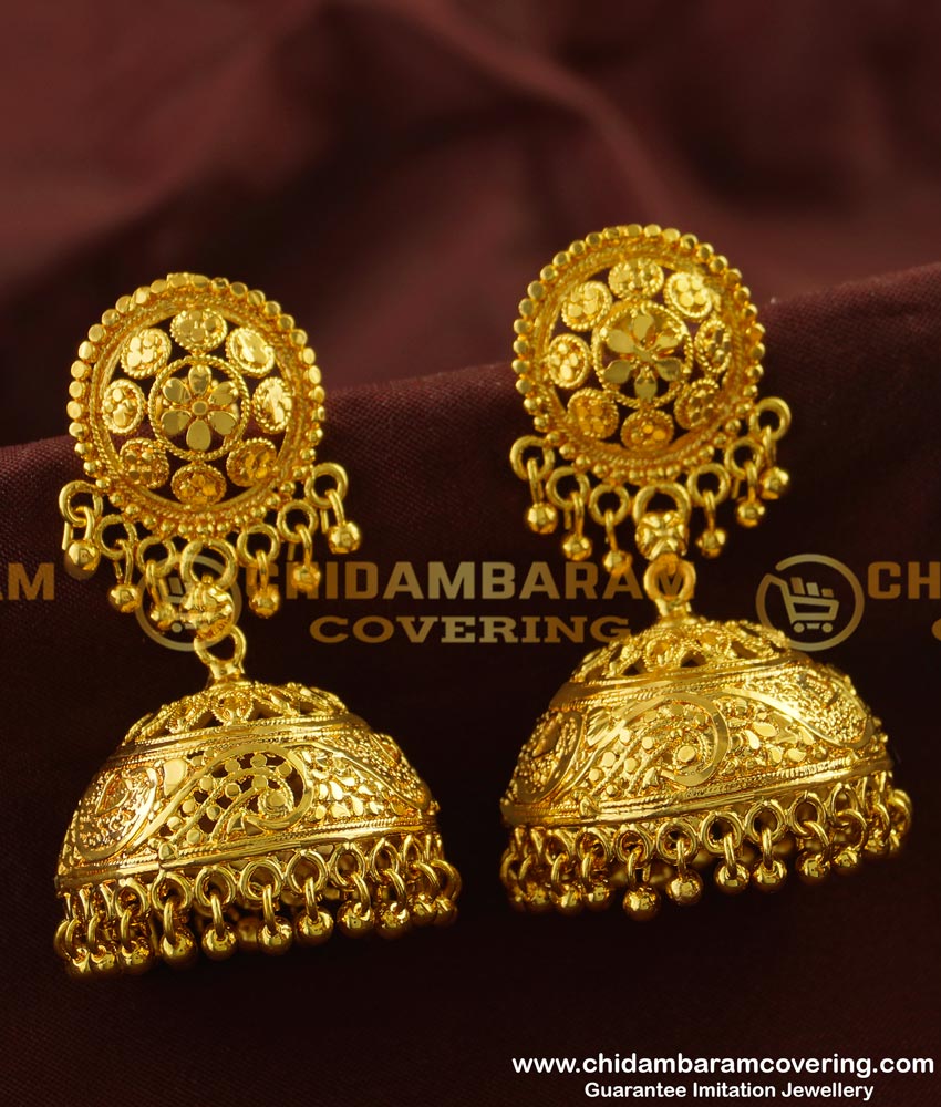 ERG130 - Latest Bridal Wear Collection Big Jhumkas Buy Online