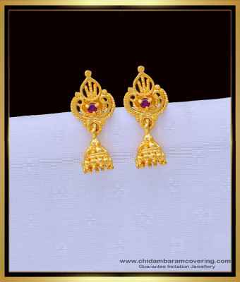 ERG1318 - Cute Small Size Daily Wear Single Stone Earrings Buy Online