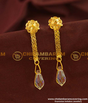 ERG138 - Trendy Stone Drops Dangler Earrings Design for Girls