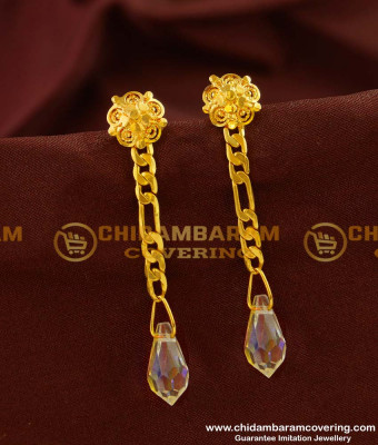 ERG140 - daily wear simple Earring easy wear dangler earrings for school girls 