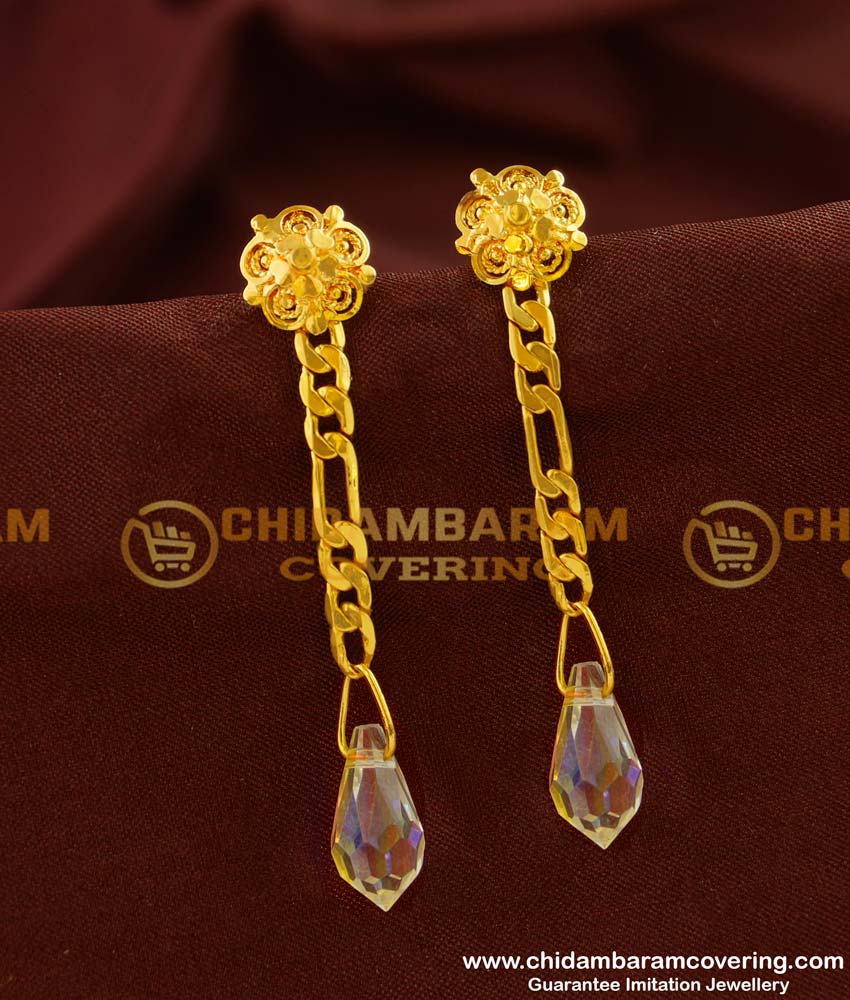 ERG140 - daily wear simple Earring easy wear dangler earrings for school girls 