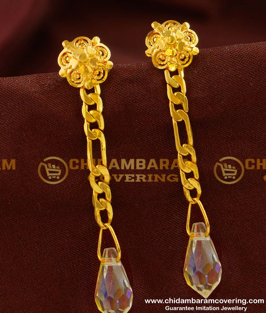 ERG140 - daily wear simple Earring easy wear dangler earrings for school girls 