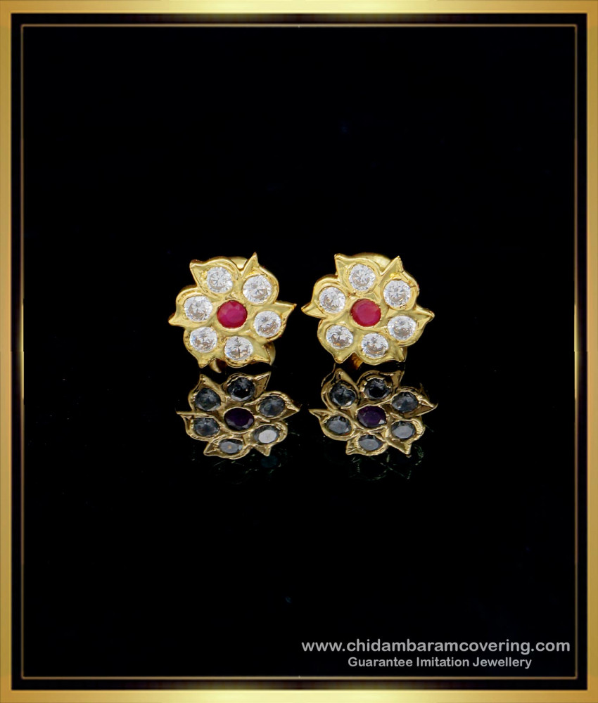 ERG1469 - Traditional Gold Earrings Model Impon Earrings Online Shopping 