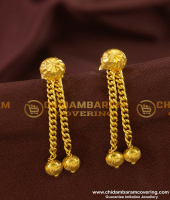 ERG150 - Double Line Hanging Drops Earrings Design for Women