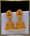 ERG1503 - Temple Jewellery Light Weight Temple Jhumkas Online Shopping