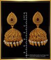 ERG1508 - Traditional Indian Temple Jewellery Antique Gold Finish Jhumkas Earrings Online