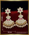 ERG1536 - 1 Gram Gold Plated Ad Stone Impon Earrings Online Shopping
