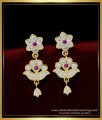 ERG1541 - Panchaloha Daily Wear Impon Dangle Earrings Gold Plated Jewellery 