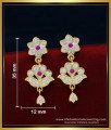 ERG1541 - Panchaloha Daily Wear Impon Dangle Earrings Gold Plated Jewellery 