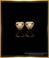 ERG1548 - Latest Heart Shape Artificial Pearl Stud Earrings for Girls 