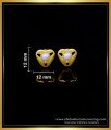 ERG1548 - Latest Heart Shape Artificial Pearl Stud Earrings for Girls 