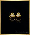 ERG1550 - Trendy Pearl Earrings Collections Simple Gold Plated Earrings Online