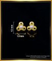 ERG1550 - Trendy Pearl Earrings Collections Simple Gold Plated Earrings Online