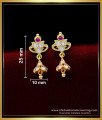 ERG1560 - Cute Impon Daily Use Small Stone Jhumkas Earrings for Kids Girl
