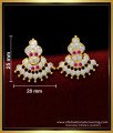 ERG1561 - Attractive 5 Metal Gold Look Stone Earrings Impon Kammal Online Shopping