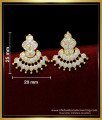 ERG1562 - Impon Jewellery White Stone Stunning Gold Stud Earrings for Women 