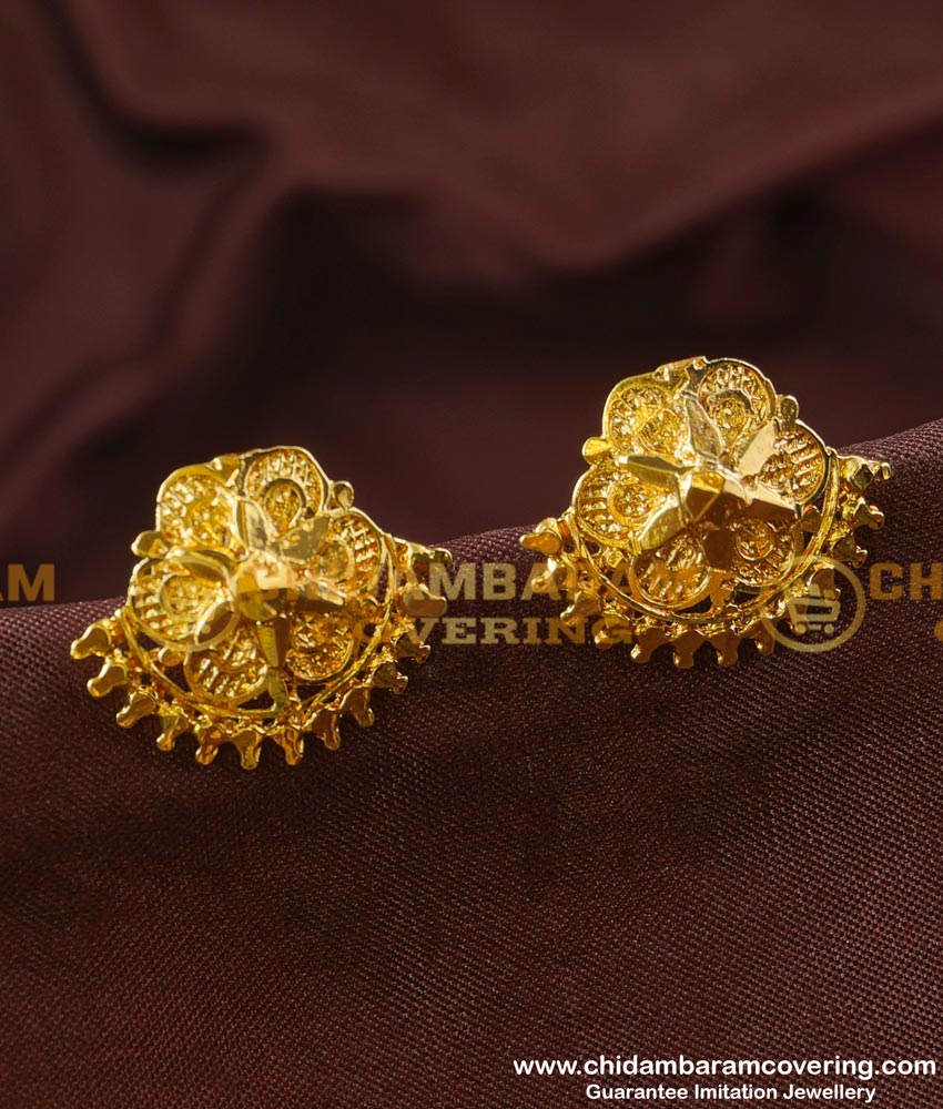 ERG182 - One Gram Gold Plated Ear Studs Designs for Women