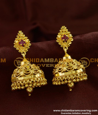 ERG245 - New Jimikki Kammel Design in Gold Plated Jewelry Buy Online Shopping