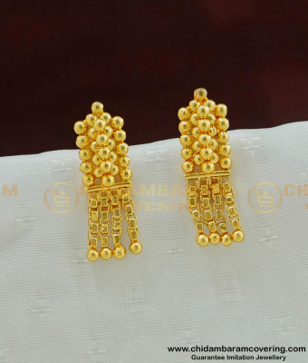ERG471 - Simple Design Light Weight Gold Plated Small Earring for Kids
