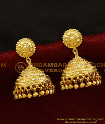 ERG692 - Latest Kerala Bridal Design Big Jhumka Earrings Indian Jewelry Online