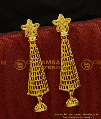 ERG708 - New Fashion Modern Hanging Jhumka Long Dangle Earrings Design Buy Online