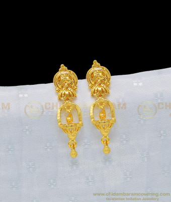 ERG970 - New Model Gold Design Jhumka Earring 1 Gram Gold Guarantee Jewelry Shop Online