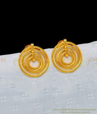 ERG971 - Trendy One Gram Gold Plated Changeable Earrings 2 In 1 Earring Designs for Women