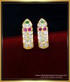 ERG1577 - Premium Quality Multi Stone Impon Earrings Online Shopping 