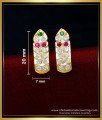 ERG1577 - Premium Quality Multi Stone Impon Earrings Online Shopping 