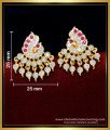 ERG1586 - Traditional Peacock Design Impon Stud Earring Gold Plated Jewellery Online